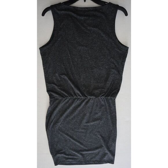 Athleta Women's Sz S Charcoal Gray Heather Vida Sleeveless Drop Waist Tank Dress - Picture 8 of 9